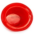 Pălărie decorativă roșie ovală 25×21×11 cm – accesoriu pentru aranjamente florale